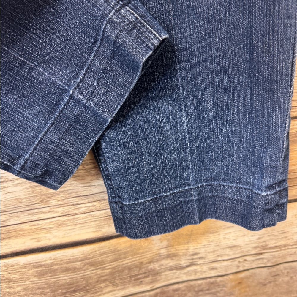 Soft Surroundings Super Stretch Pull On Capri Jeans M Medium Dark High Waist - Picture 4 of 6